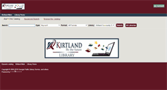 Desktop Screenshot of library.kirtland.edu