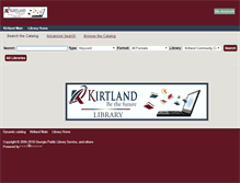 Tablet Screenshot of library.kirtland.edu